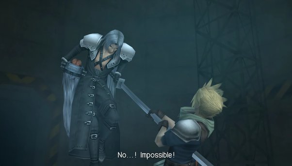 cloud y sephiroth