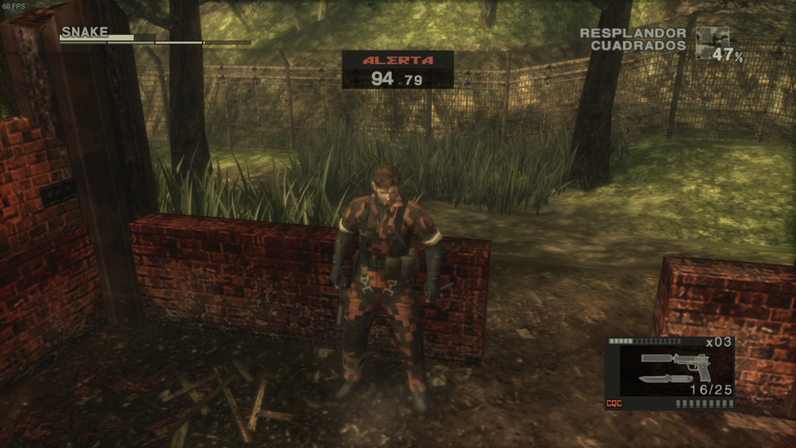 metal gear 3 snake eater en alerta máxima